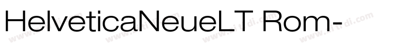 HelveticaNeueLT Rom字体转换